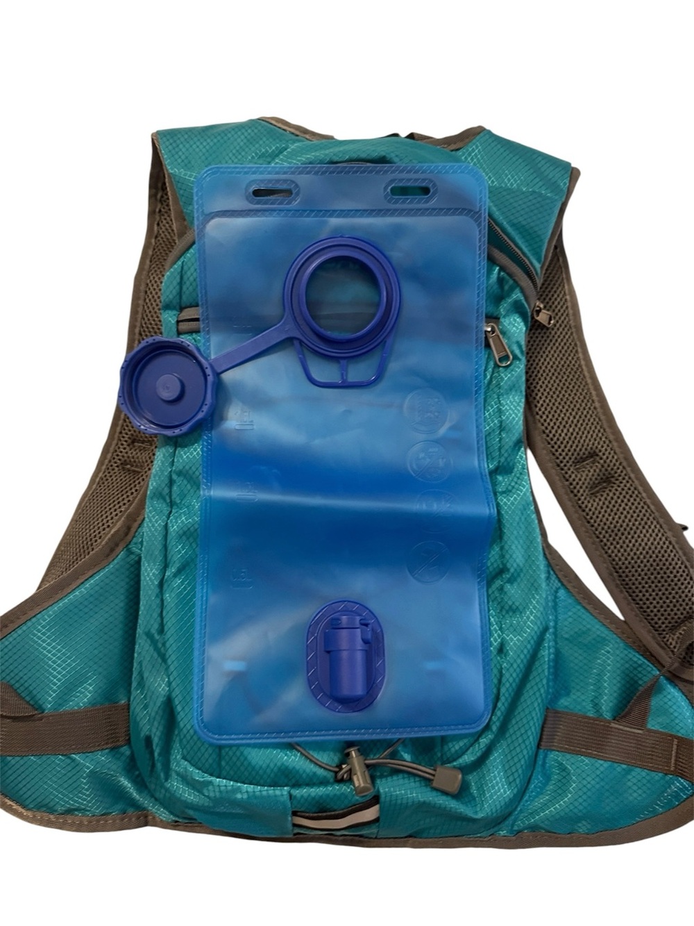 SAMIT Teal Hydration Backpack Vest with Water Bladder | Hiking Running Biking